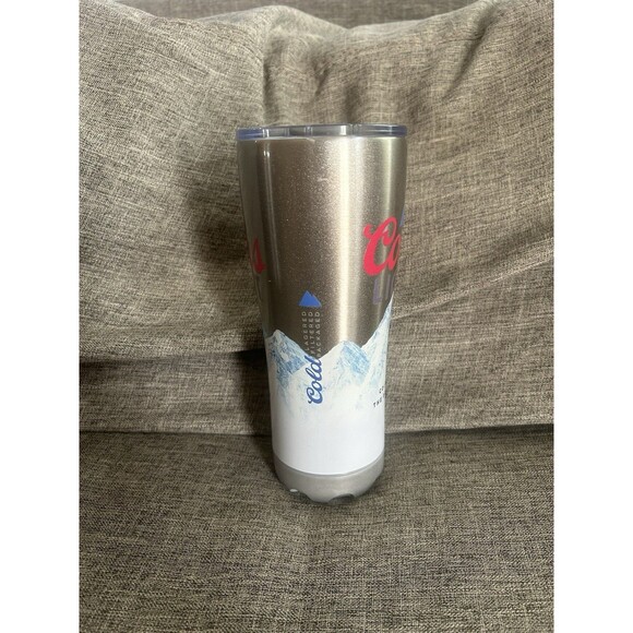Coors Light Stainless Steel Tumbler And Speaker With Lid Gray - Picture 2 of 11